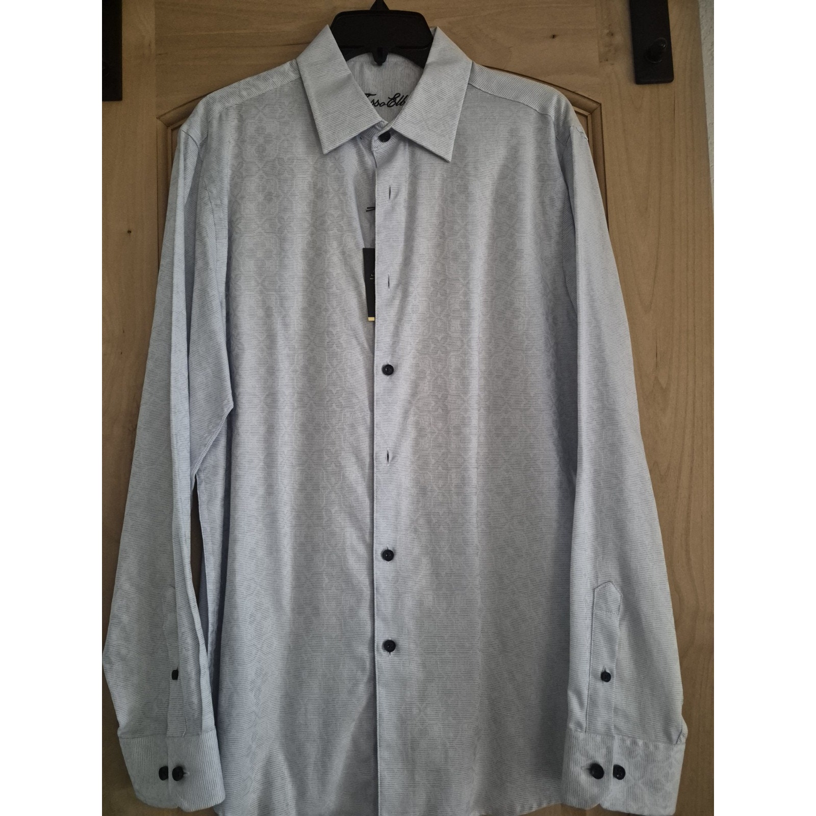 Brand New Tasso Elba Mens Dress Shirt Size M Long Sleeve 100 Cotton Brand New Tasso Elba Mens Dress Shirt Size M Long Sleeve 100 Cotton